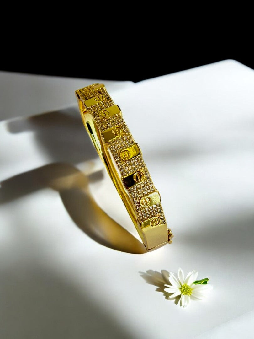 GOLDEN DIAMOND CARTIER GREHAM BRACELET