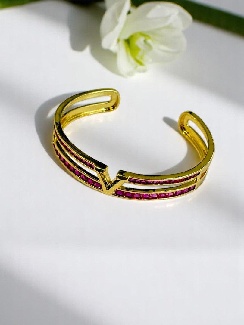 PINK DIAMOND VALENTINO DOMINIC BRACELET (CUFF)