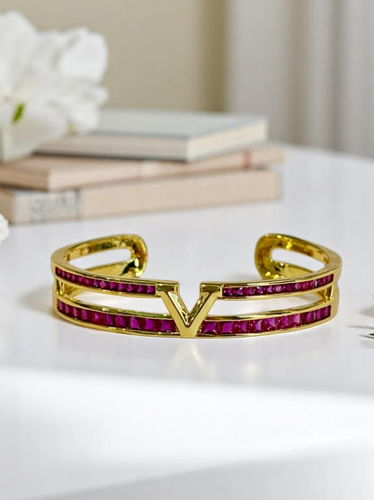PINK DIAMOND VALENTINO DOMINIC BRACELET (CUFF)
