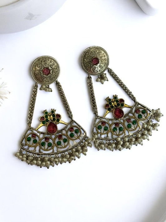 MULTI KIARA GERMAN SILVER EARRINGS