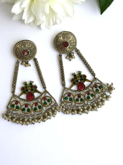 MULTI KIARA GERMAN SILVER EARRINGS
