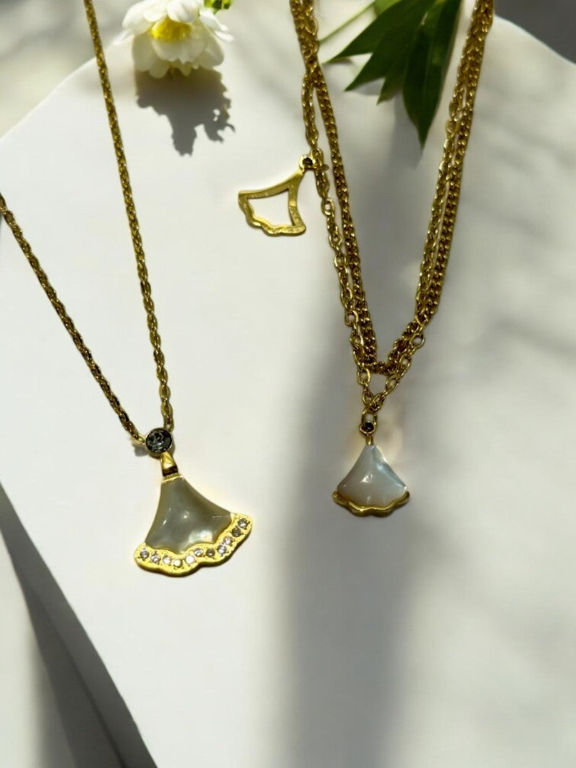 GOLDEN DIAMOND RESIN BEAU NECKLACE AND BRACELET (COMBO)