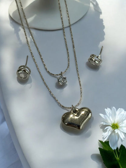 SILVER HEART SHANEY NECKLACE