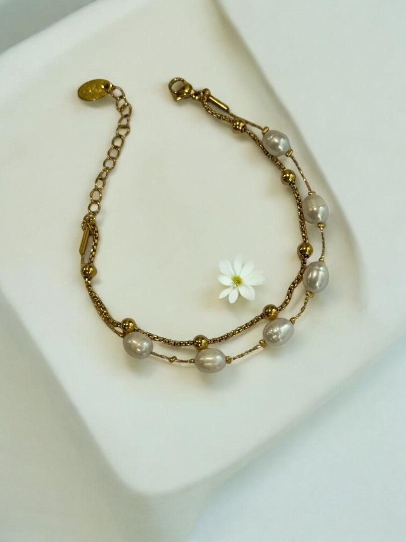 GOLDEN PEARL MAVE BRACELET
