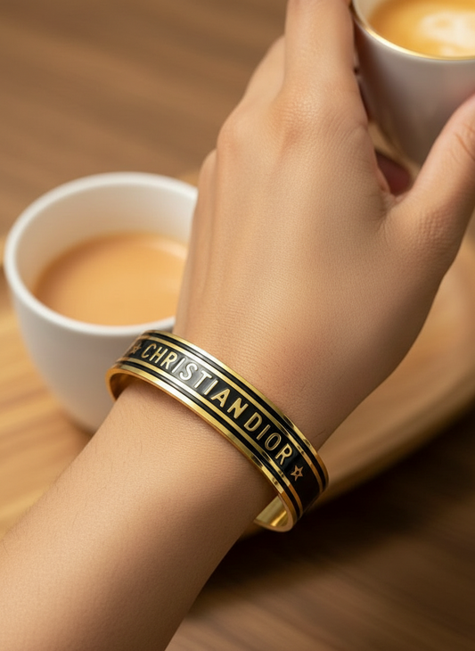 BLACK ELIAS BRACELET (CUFF)