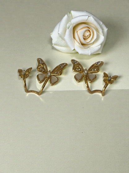 GOLDEN BUTTERFLY TRINIKA EARRINGS