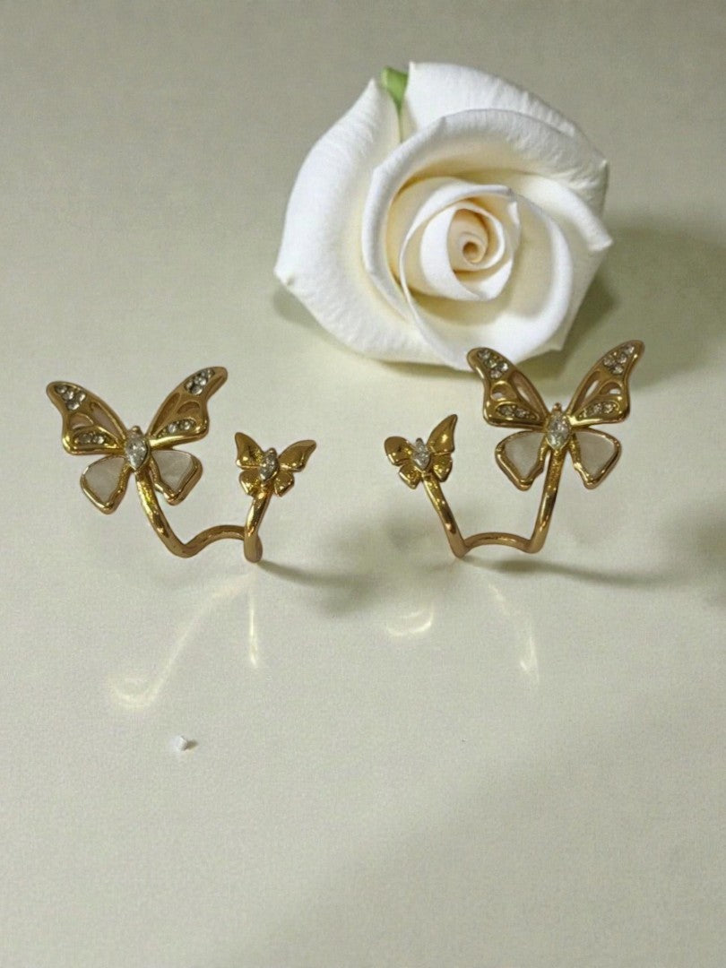 GOLDEN BUTTERFLY TRINIKA EARRINGS