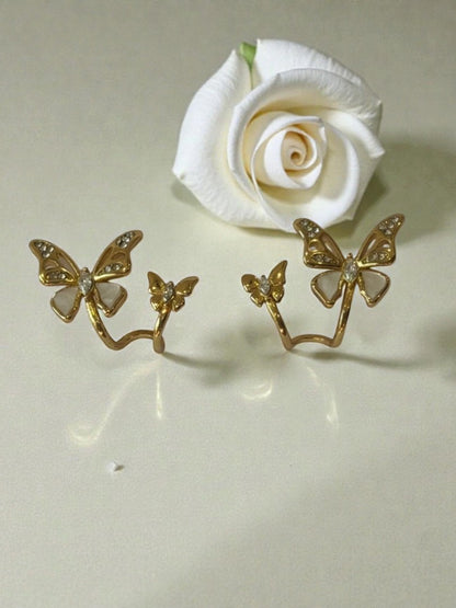 GOLDEN BUTTERFLY TRINIKA EARRINGS