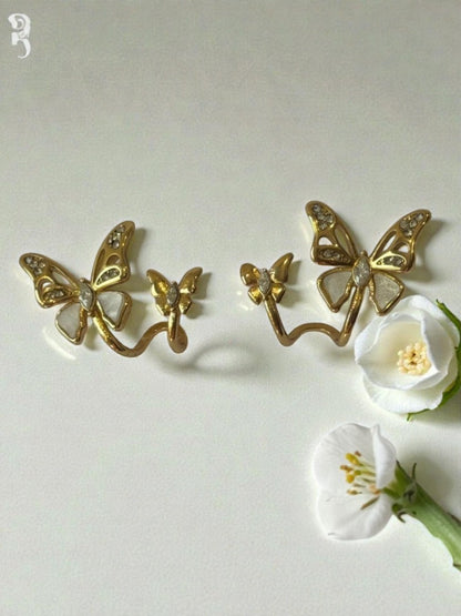 GOLDEN BUTTERFLY TRINIKA EARRINGS