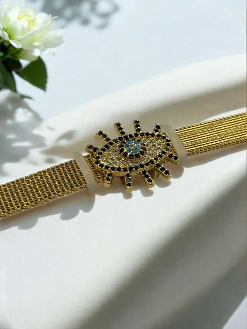 GOLDEN EVIL EYE TRUPTI BELT BRACELET