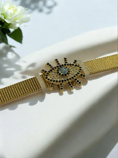 GOLDEN EVIL EYE TRUPTI BELT BRACELET