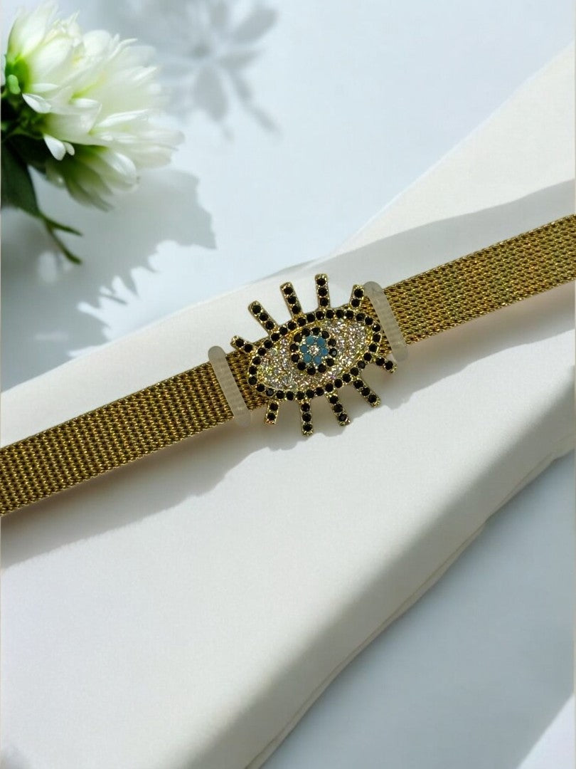 GOLDEN EVIL EYE TRUPTI BELT BRACELET