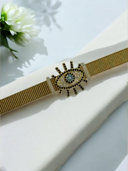 GOLDEN EVIL EYE TRUPTI BELT BRACELET