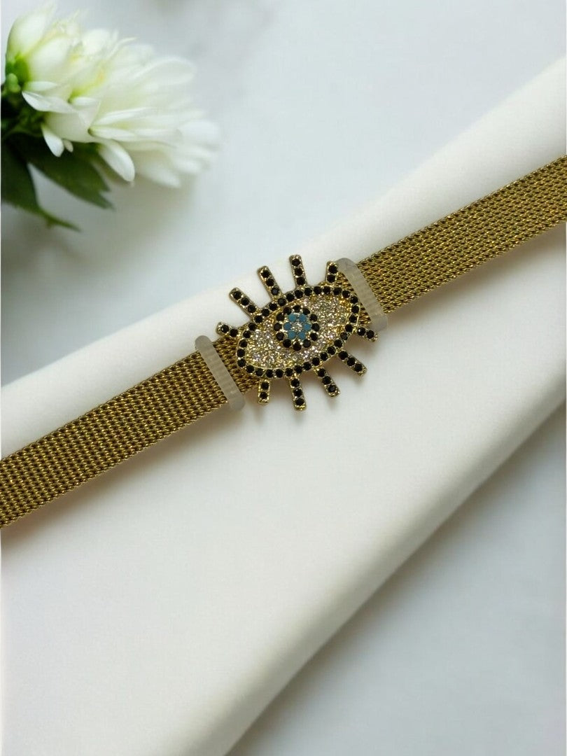GOLDEN EVIL EYE TRUPTI BELT BRACELET