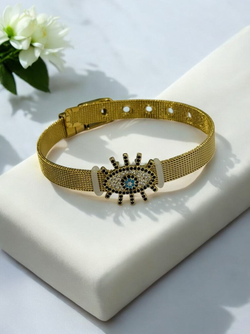 GOLDEN EVIL EYE TRUPTI BELT BRACELET