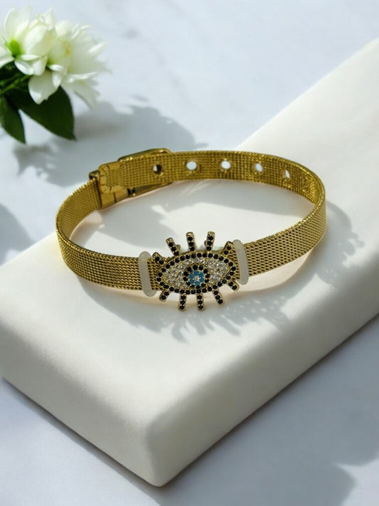 GOLDEN EVIL EYE TRUPTI BELT BRACELET