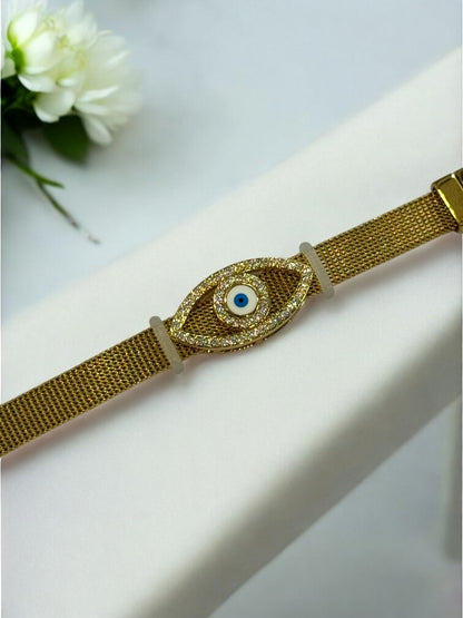 GOLDEN EVIL EYE TANIRIKA BELT BRACELET