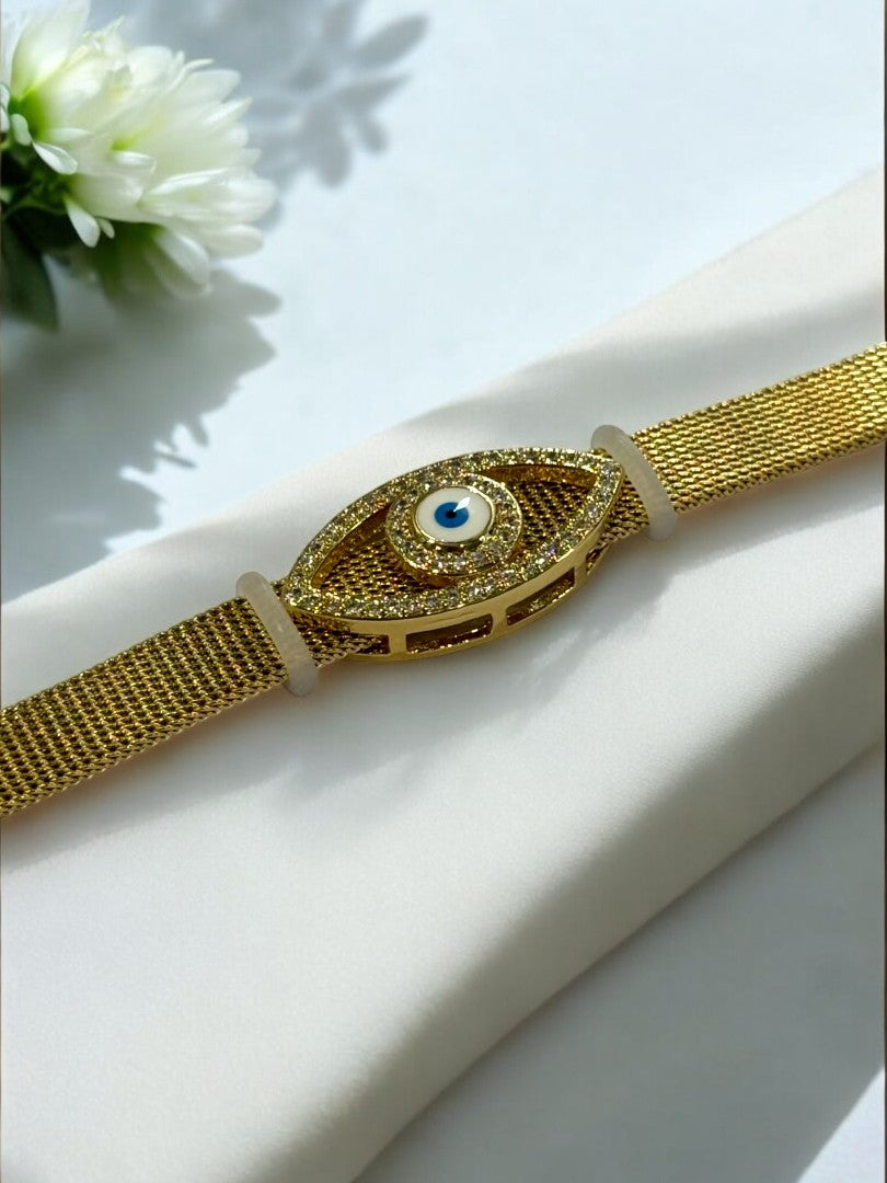 GOLDEN EVIL EYE TANIRIKA BELT BRACELET