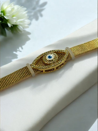 GOLDEN EVIL EYE TANIRIKA BELT BRACELET