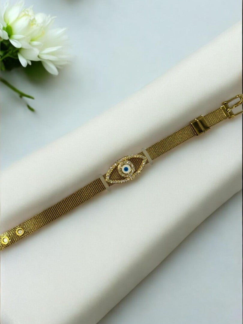 GOLDEN EVIL EYE TANIRIKA BELT BRACELET
