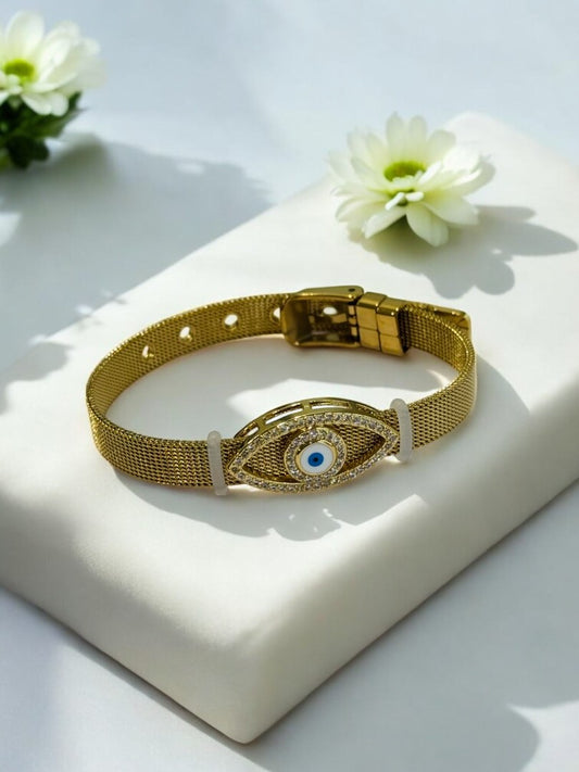 GOLDEN EVIL EYE TANIRIKA BELT BRACELET