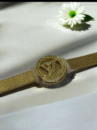 GOLDEN DIAMOND UTKARSHA LV BELT BRACELET
