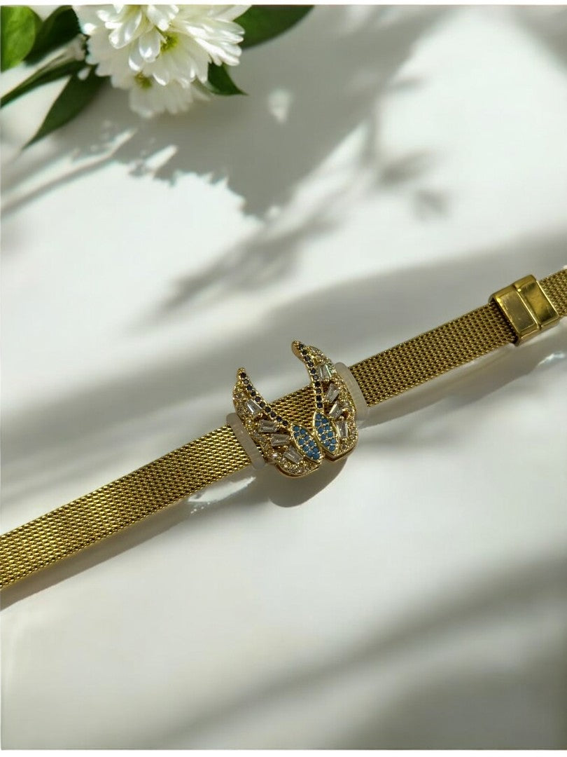 GOLDEN DIAMOND WINGS URJALA BELT BRACELET