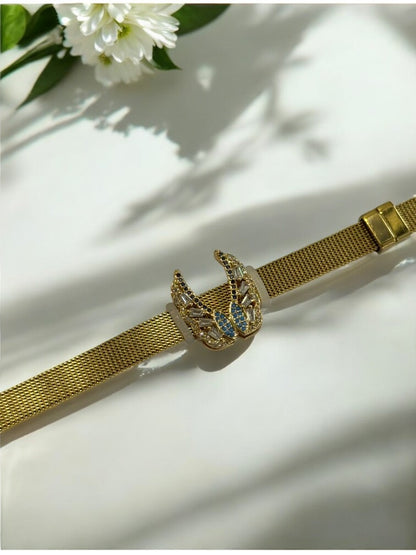 GOLDEN DIAMOND WINGS URJALA BELT BRACELET