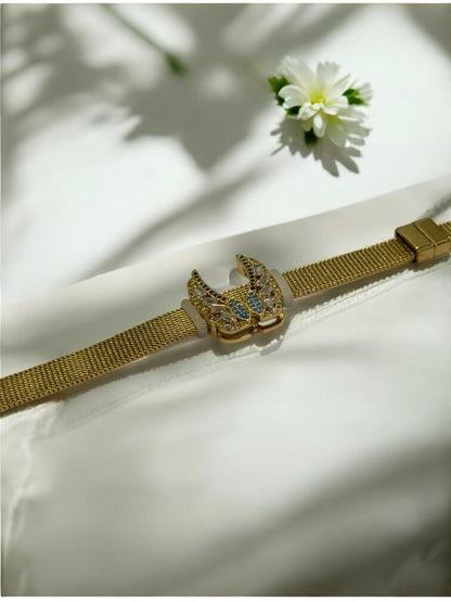 GOLDEN DIAMOND WINGS URJALA BELT BRACELET
