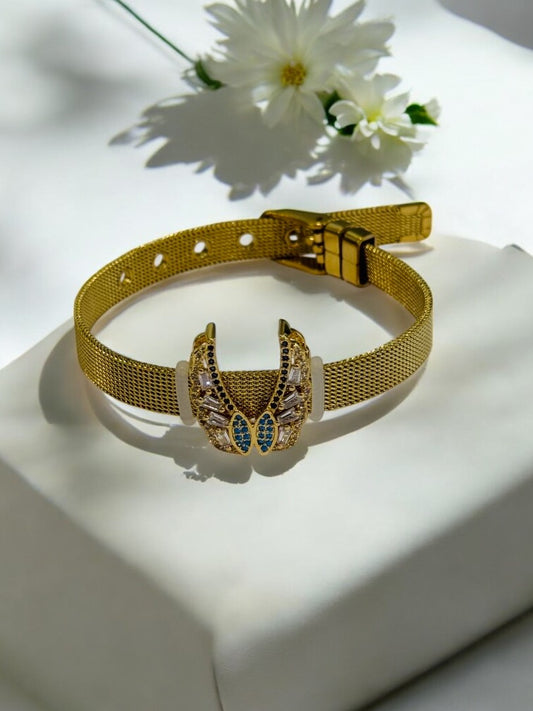 GOLDEN DIAMOND WINGS URJALA BELT BRACELET