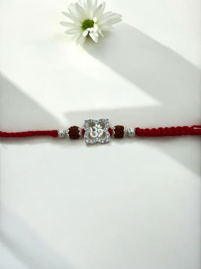 OM TRISHA PURE SILVER RAKHI