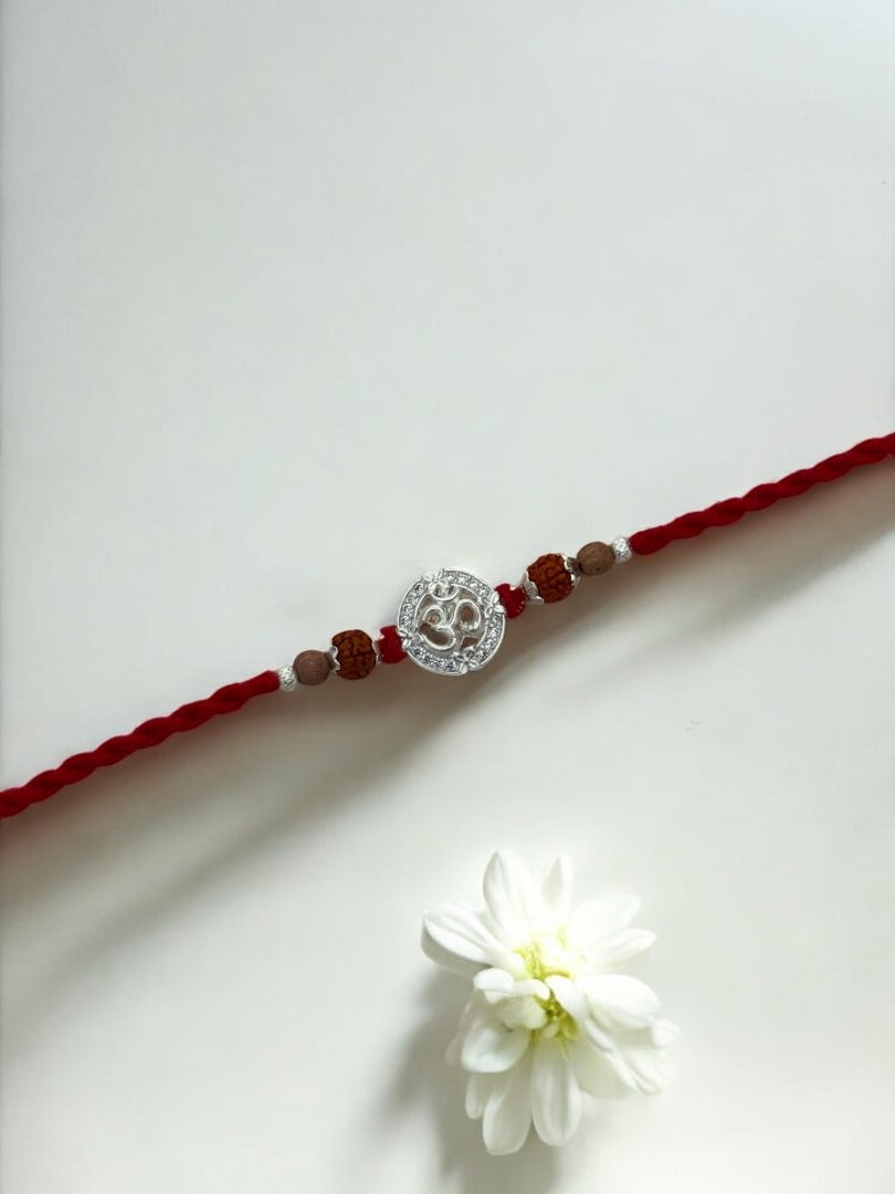 OM SHARVANI PURE SILVER RAKHI