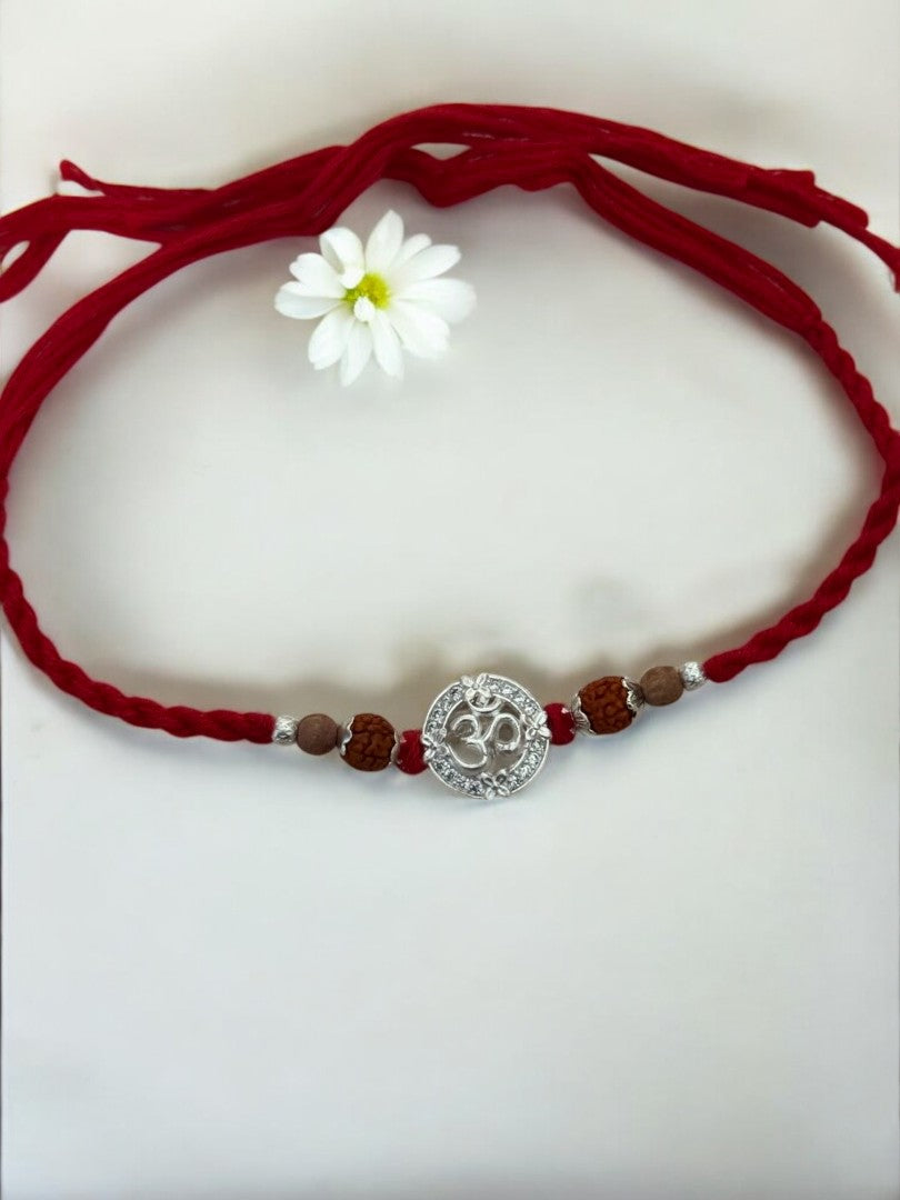 OM SHARVANI PURE SILVER RAKHI