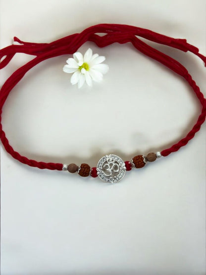 OM SHARVANI PURE SILVER RAKHI