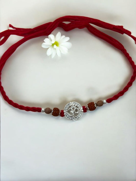 OM SHARVANI PURE SILVER RAKHI