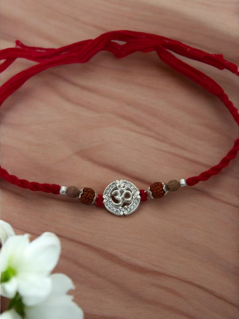 OM SHARVANI PURE SILVER RAKHI