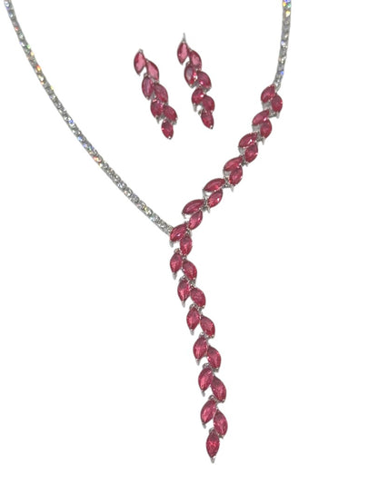 WINE DIAMOND MADELYN NECKLACE SET