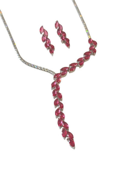 WINE DIAMOND MADELYN NECKLACE SET