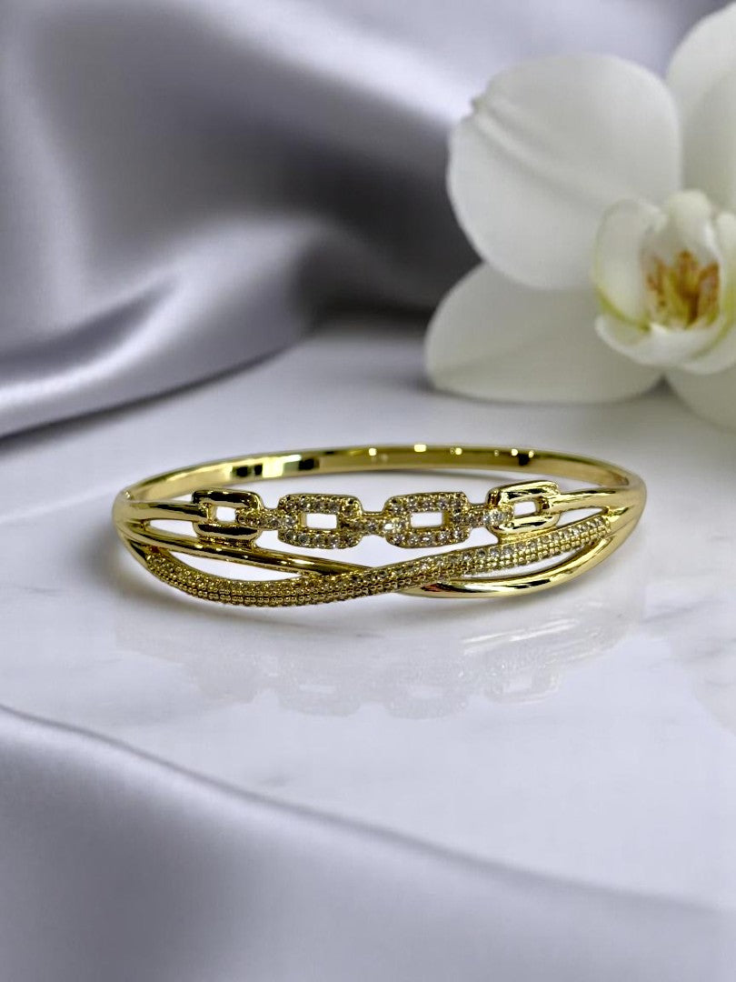 GOLDEN DIAMOND CHAIN ONALD BRACELET