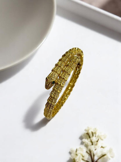 GOLDEN DIAMOND PYTHON CLYDE BRACELET