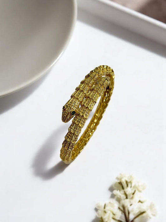 GOLDEN DIAMOND PYTHON CLYDE BRACELET