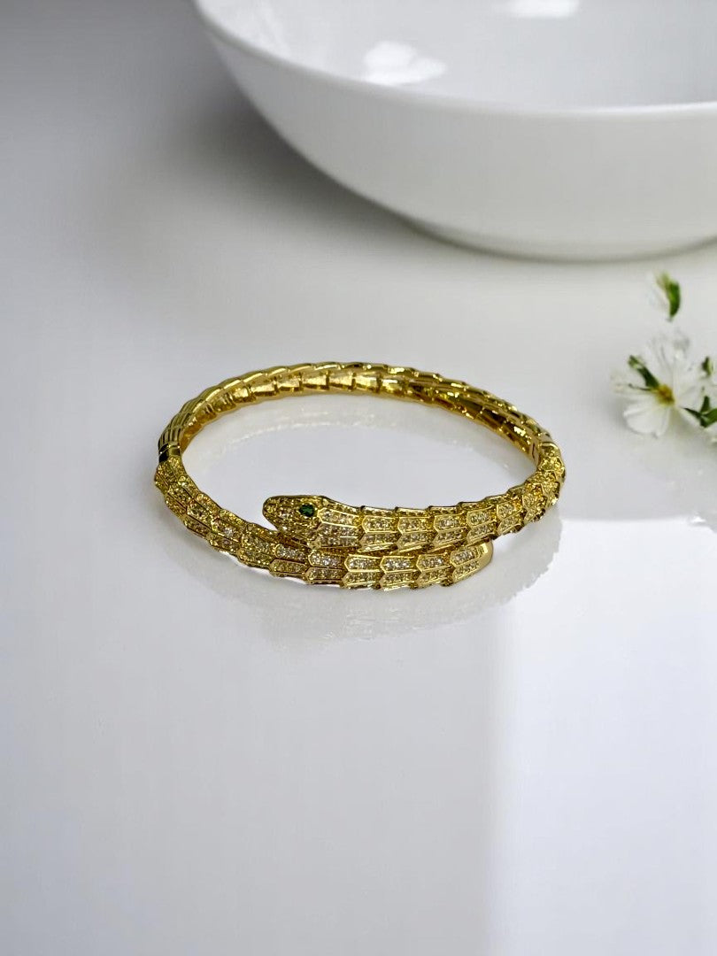 GOLDEN DIAMOND PYTHON CLYDE BRACELET