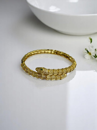 GOLDEN DIAMOND PYTHON CLYDE BRACELET
