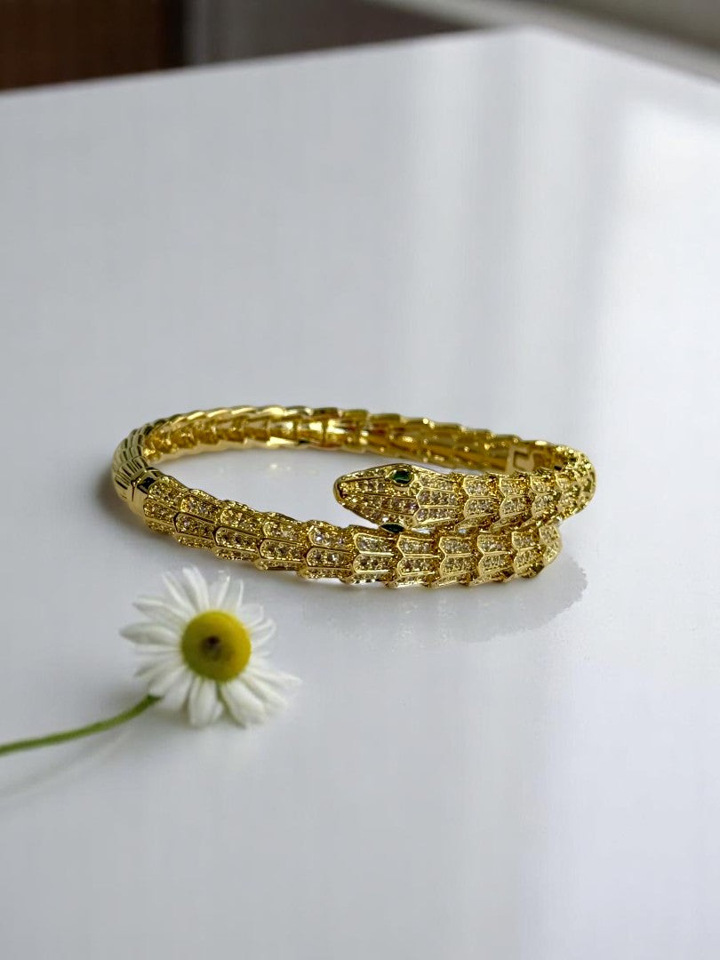 GOLDEN DIAMOND PYTHON CLYDE BRACELET