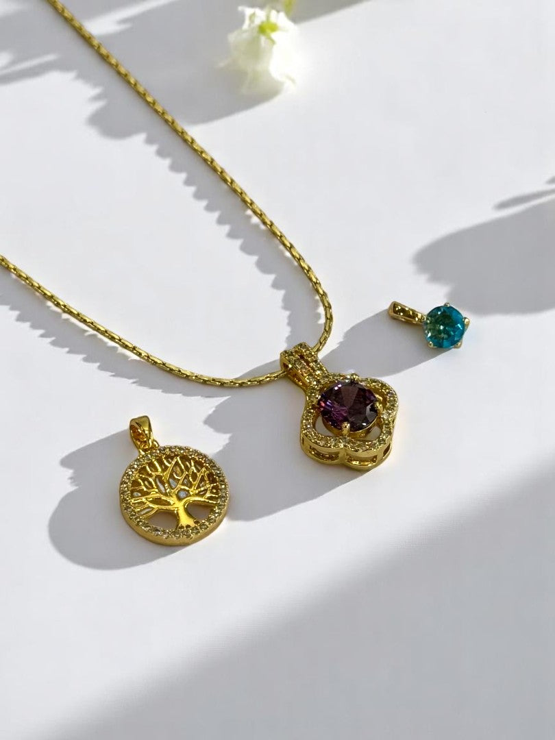 GOLDEN DIAMOND GIOVANNI NECKLACE