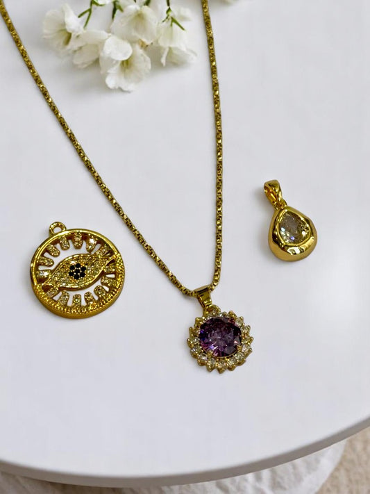 GOLDEN DIAMOND EMILIANO NECKLACE