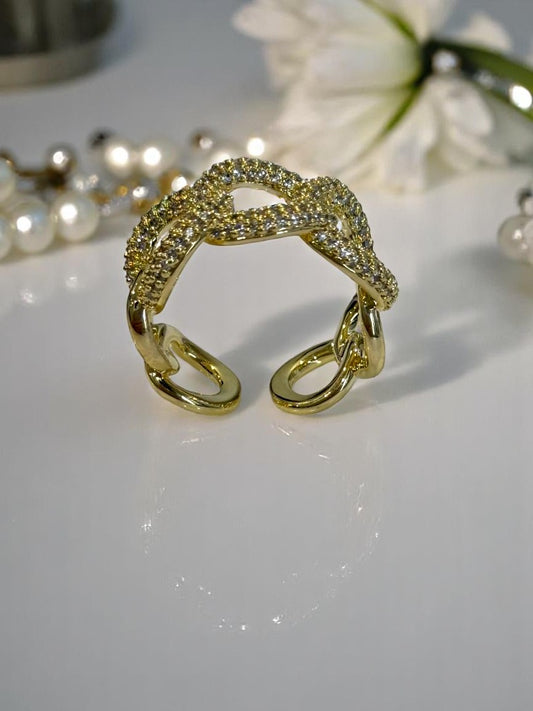 GOLD DIAMOND AHANSHI RING