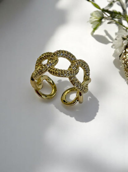 GOLD DIAMOND AHANSHI RING
