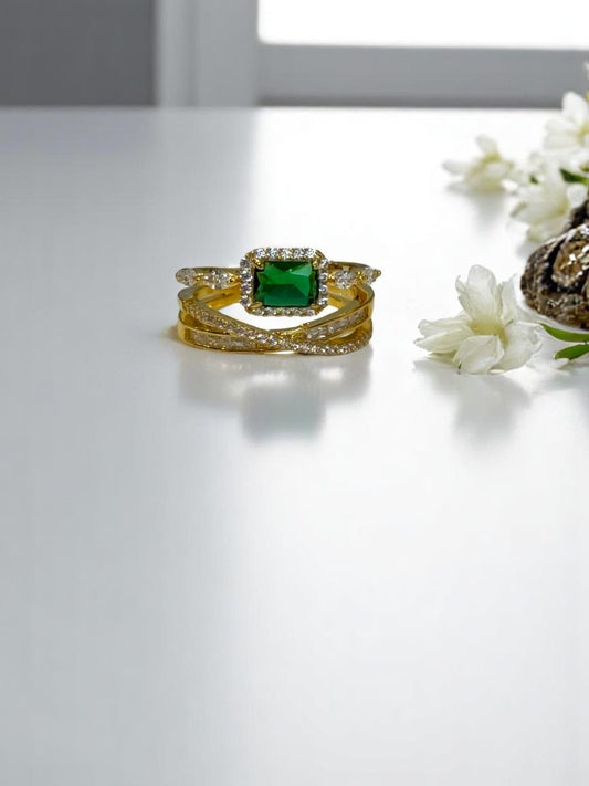 GREEN DIAMOND BHAVAKSHI RING