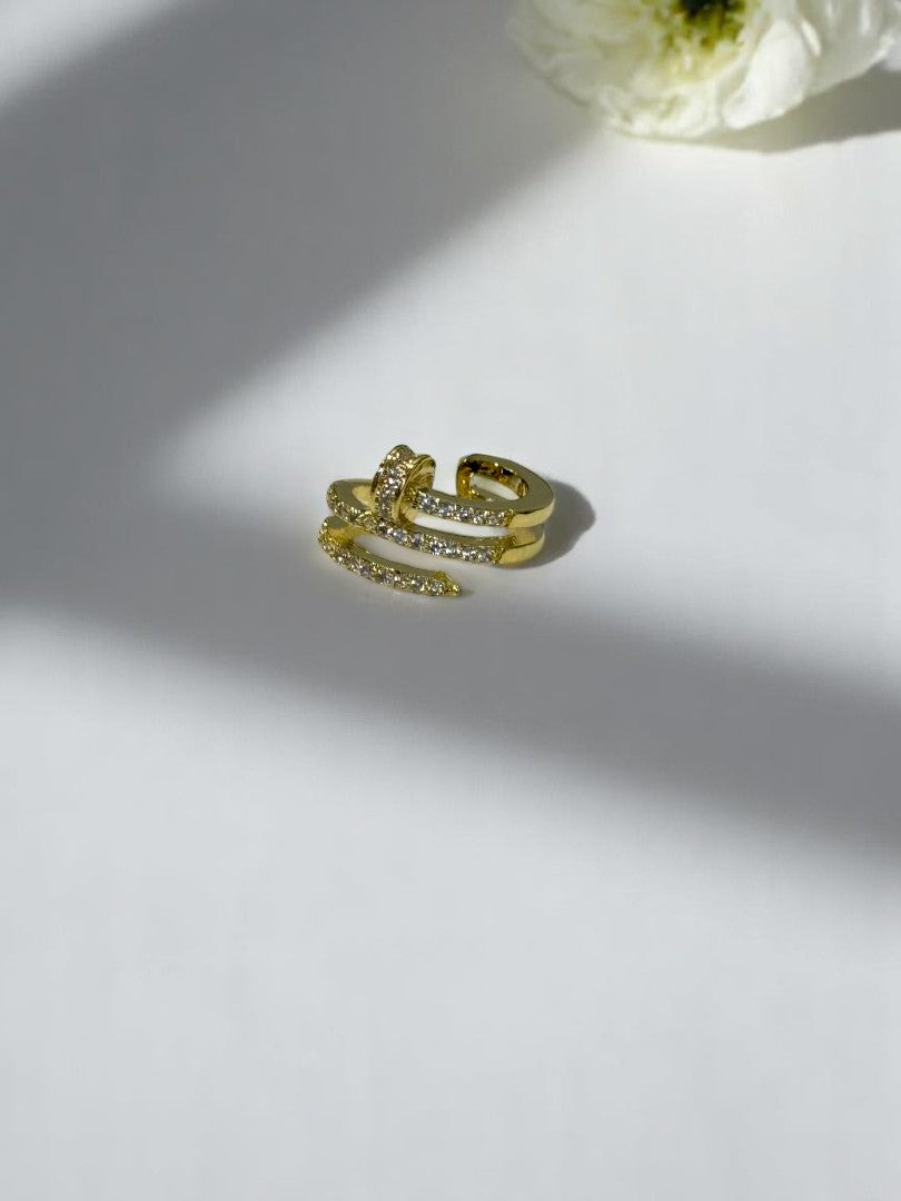 GOLDEN DIAMOND NAIL ZION EAR CUFF